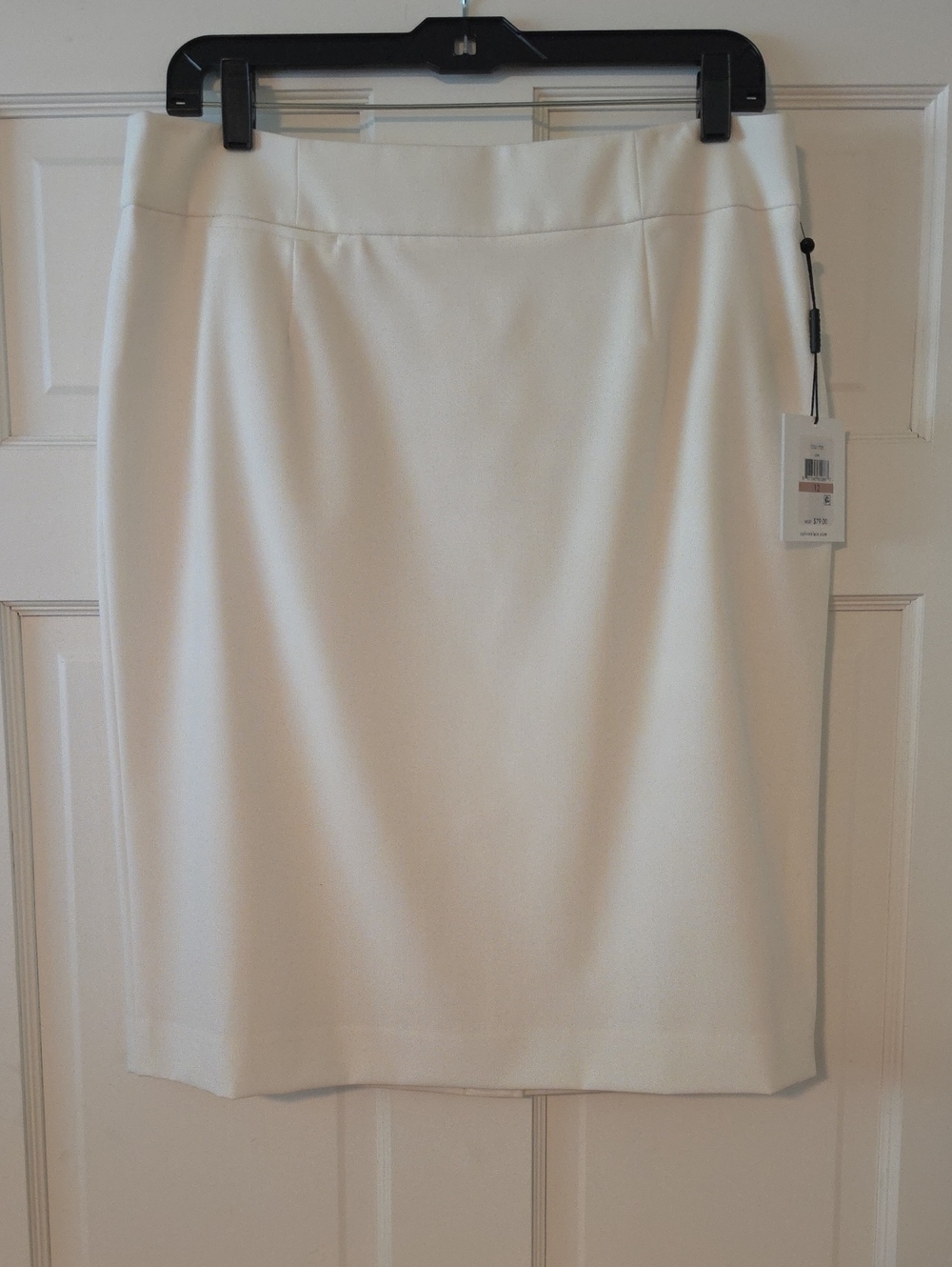 Calvin Klein White Pencil Skirt